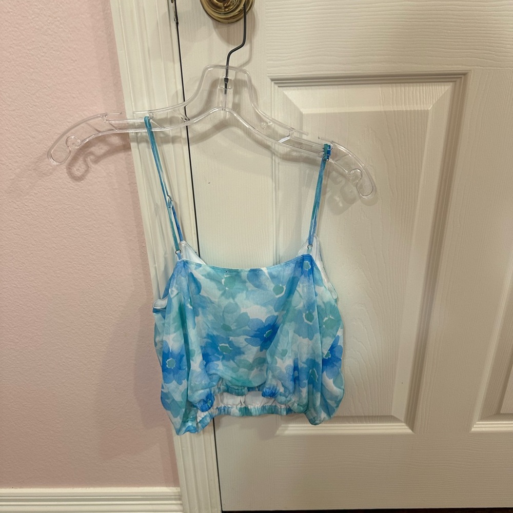 cute blue top!